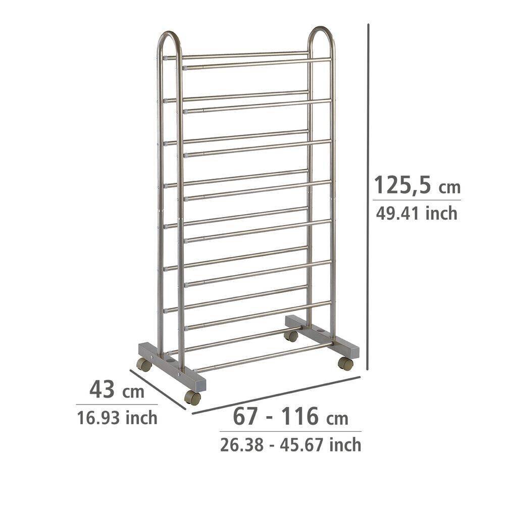 Apavu plaukts Wenko, 43x67-116x125.5 cm cena un informācija | Apavu skapji, apavu plaukti, priekšnama soliņi | 220.lv