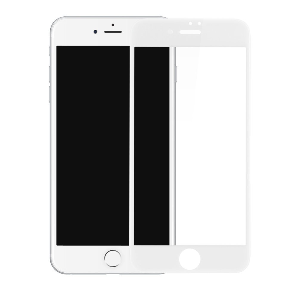 Aizsargstikls - IPhone 7 Plus / 8 Plus - Balts цена и информация | Ekrāna aizsargstikli | 220.lv