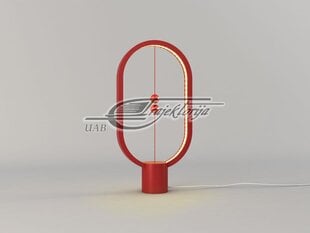 HENG Galda lampa Heng Balance Lamp Ellipse Plastmasas USB, sarkana цена и информация | Настольные светильники | 220.lv