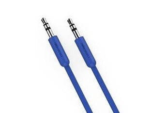 Allocacoc AUX kabelis AUX kabelis Plakans 3m, zils cena un informācija | Savienotājkabeļi | 220.lv