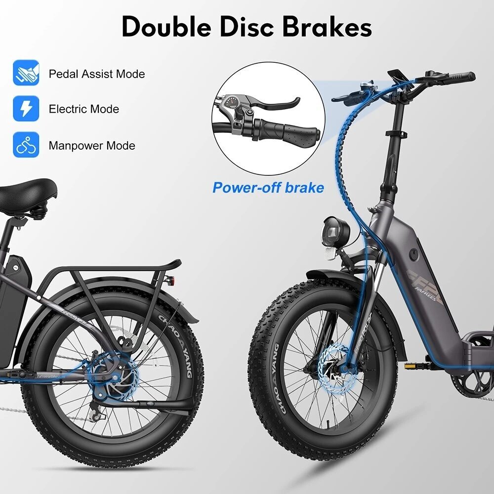 Elektriskais velosipēds FAFREES FF20 Polar, 20", zils, 500W cena un informācija | Elektrovelosipēdi | 220.lv