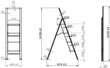 Saliekamās kāpnes Wenko, 44x87.4x143.8 cm cena un informācija | Saliekamās kāpnes, celtniecības sastatnes | 220.lv