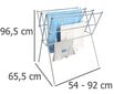 Veļas žāvētājs Maximex, 65.5x54-92x96.5 cm cena un informācija | Veļas žāvēšana | 220.lv