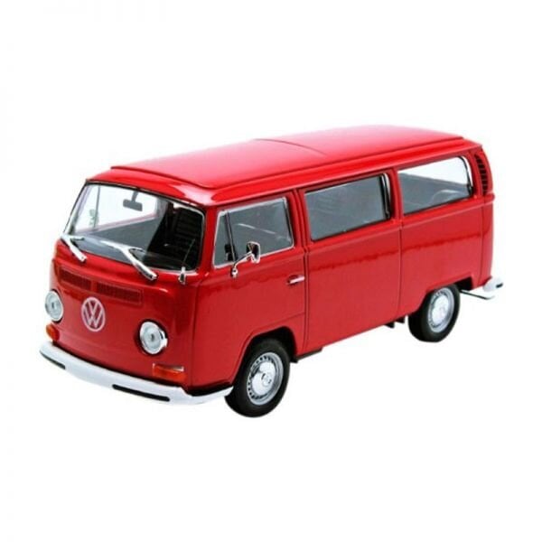 VW Bus T2 1972, sarkans, 1:34, Welly цена и информация | Kolekcionējamie modeļi | 220.lv