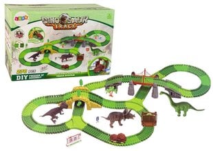Dinozauru trase ar piederumiem, 270 elementi cena un informācija | Rotaļlietas zēniem | 220.lv