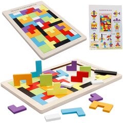 Деревянная головоломка «Тетрис» цена и информация | Развивающие игрушки | 220.lv