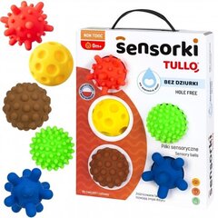 Sensorās bumbiņas bez cauruma Tullo , 5 gab. cena un informācija | Attīstošās rotaļlietas | 220.lv
