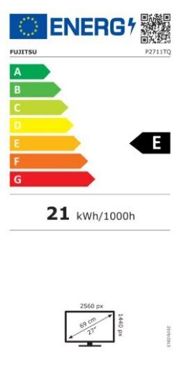 Fujitsu P-Line P2711TE cena un informācija | Monitori | 220.lv