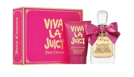 Komplekts Juicy Couture Viva La Juicy sievietēm: parfimērijas ūdens, 100 ml + ķermeņa losjons, 125 ml cena un informācija | Sieviešu smaržas | 220.lv