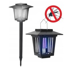 Insekticīda saules LED dārza lampa J-22 melna цена и информация | Фонарик | 220.lv