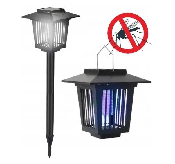 Insekticīda saules LED dārza lampa J-22 melna цена и информация | Lukturi | 220.lv