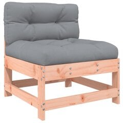 Dīvāns ar matračiem vidaXL, brūns/pelēks cena un informācija | Dārza krēsli | 220.lv