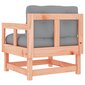 2 gab. dārza krēslu komplekts ar matračiem vidaXL, brūns/pelēks цена и информация | Dārza krēsli | 220.lv