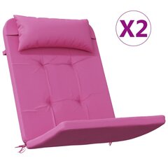 Dārza krēslu spilveni vidaXL, rozā цена и информация | Подушки, наволочки, чехлы | 220.lv