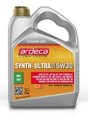 Eļļa Ardeca Synth-Ultra 5W-30, 5 l cena un informācija | Motoreļļas | 220.lv