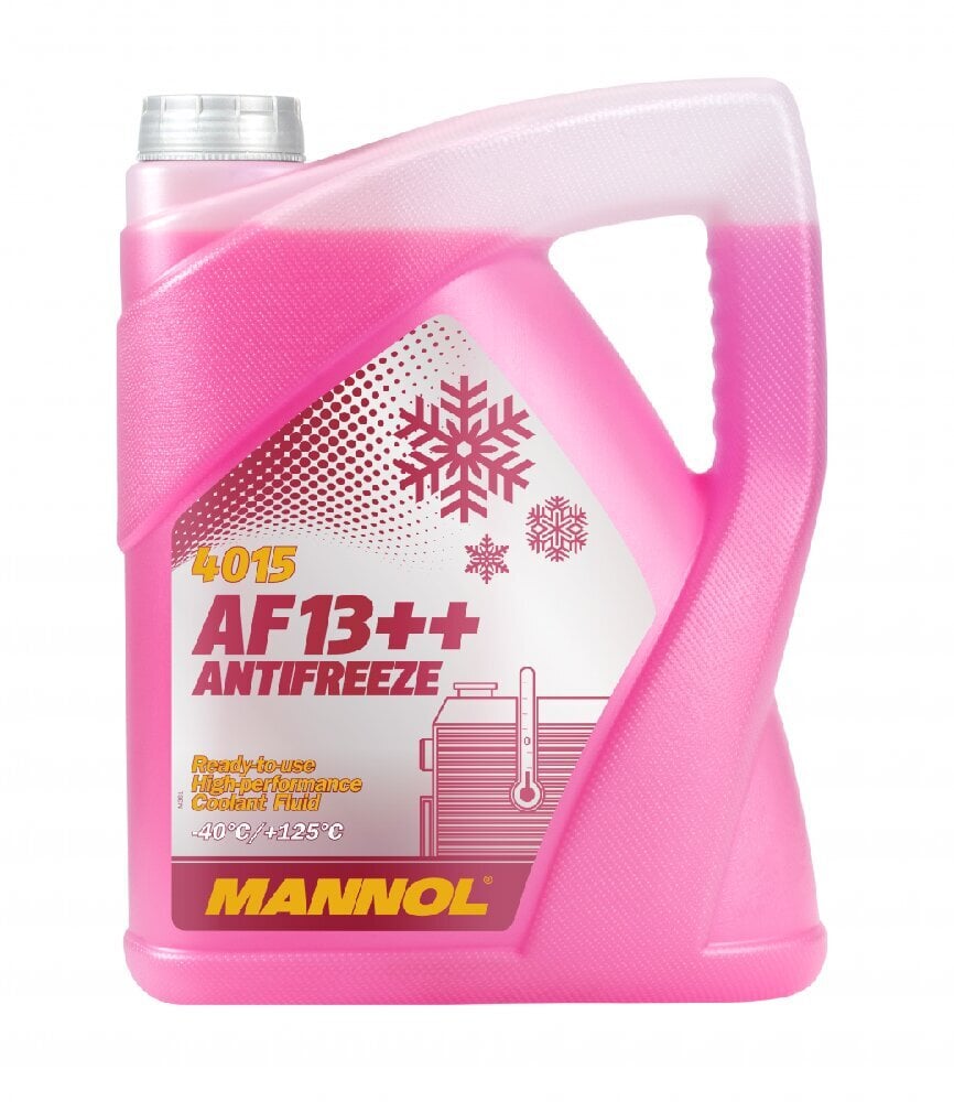 Antifrīzs Mannol 4015 AF13++ -40°C, 5 l cena un informācija | Vējstiklu un dzesēšanas šķidrumi | 220.lv