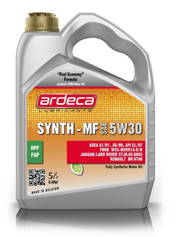 Eļļa Ardeca Synth-MF 5W-30, 5 l cena un informācija | Motoreļļas | 220.lv