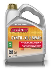 Eļļa Ardeca Synth-XL 5W-40, 5 l cena un informācija | Motoreļļas | 220.lv