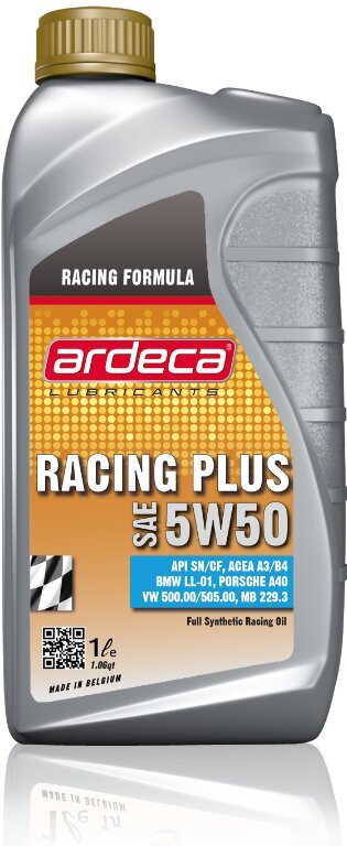 Eļļa Ardeca Racing Plus 5W-50, 1 l cena un informācija | Motoreļļas | 220.lv