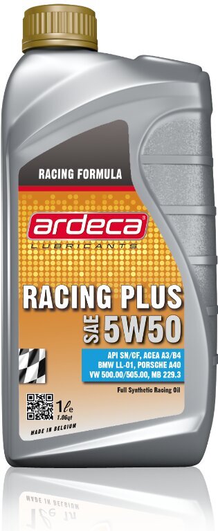 Eļļa Ardeca Racing Plus 5W-50, 1 l цена и информация | Motoreļļas | 220.lv