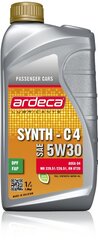 Eļļa Ardeca Synth-C4 5W-30, 1 l cena un informācija | Motoreļļas | 220.lv