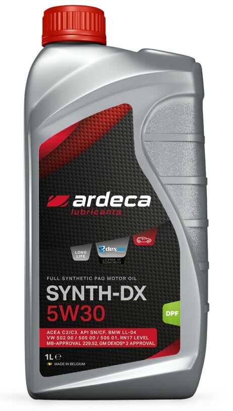Motoreļļa Ardeca Synth-DX 5W-30, 1 l cena un informācija | Motoreļļas | 220.lv