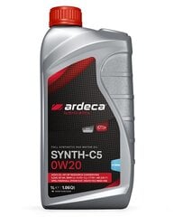 Масло Ardeca Synth-C5 0W-20, 1 l цена и информация | Моторное масло | 220.lv