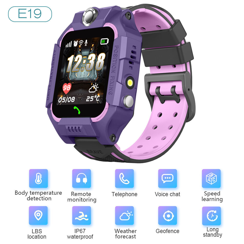 Q19 Purple цена и информация | Viedpulksteņi (smartwatch) | 220.lv