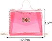 Soma mazā, neona, kvadrata soma, rozā krāsā cena un informācija | Sieviešu somas | 220.lv