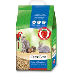 Granulēti pakaiši grauzējiem Cat's Best Universal Strawberry, 10 l cena un informācija | Cats Best Zoo preces | 220.lv