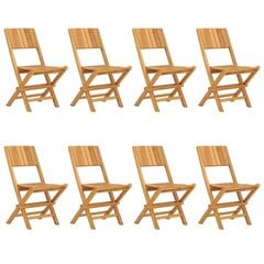 Saliekamie dārza krēsli VidaXL, brūni cena un informācija | Dārza krēsli | 220.lv