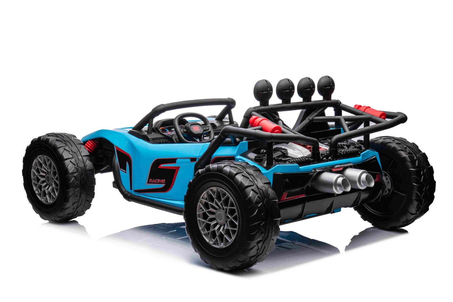 Divvietīgs elektromobilis - Buggy Racing 5, zils cena un informācija | Bērnu elektroauto | 220.lv