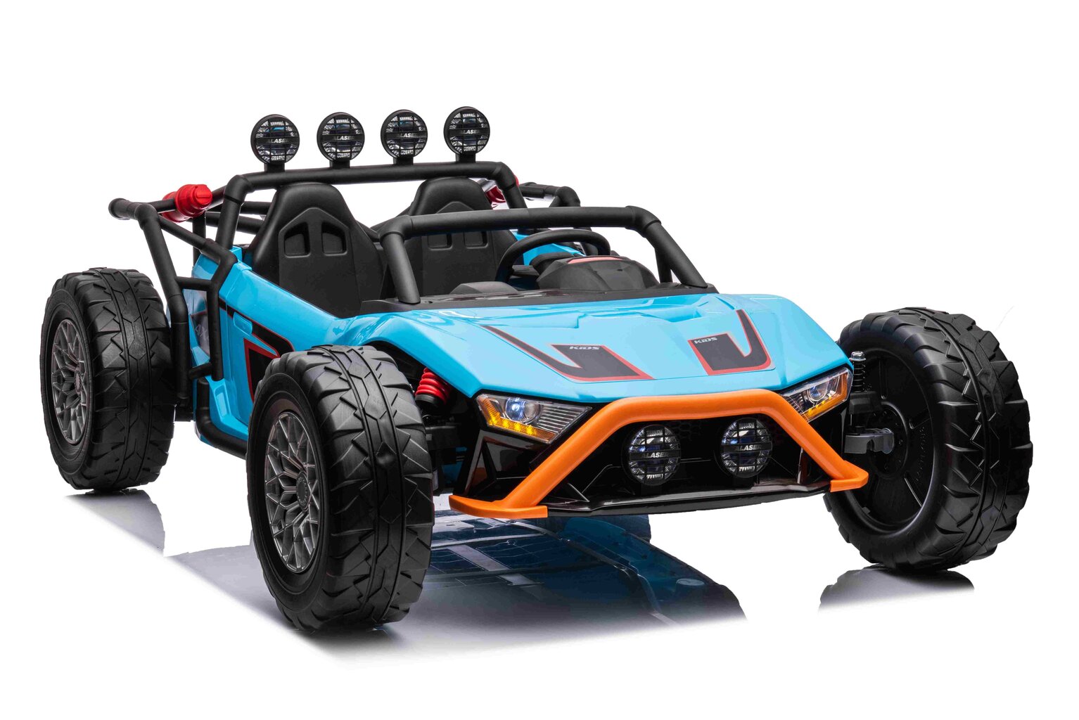 Divvietīgs elektromobilis - Buggy Racing 5, zils cena un informācija | Bērnu elektroauto | 220.lv