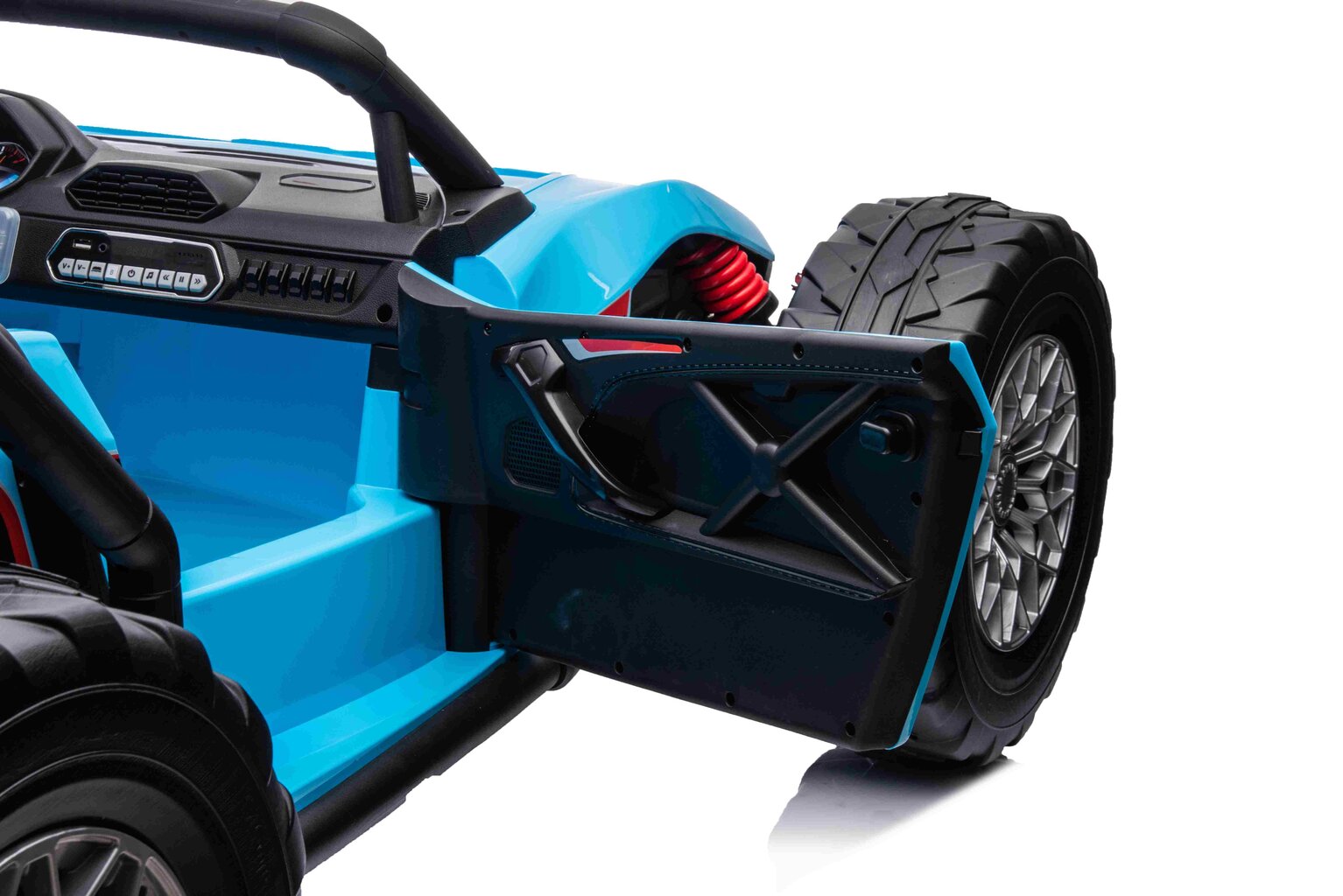 Divvietīgs elektromobilis - Buggy Racing 5, zils cena un informācija | Bērnu elektroauto | 220.lv