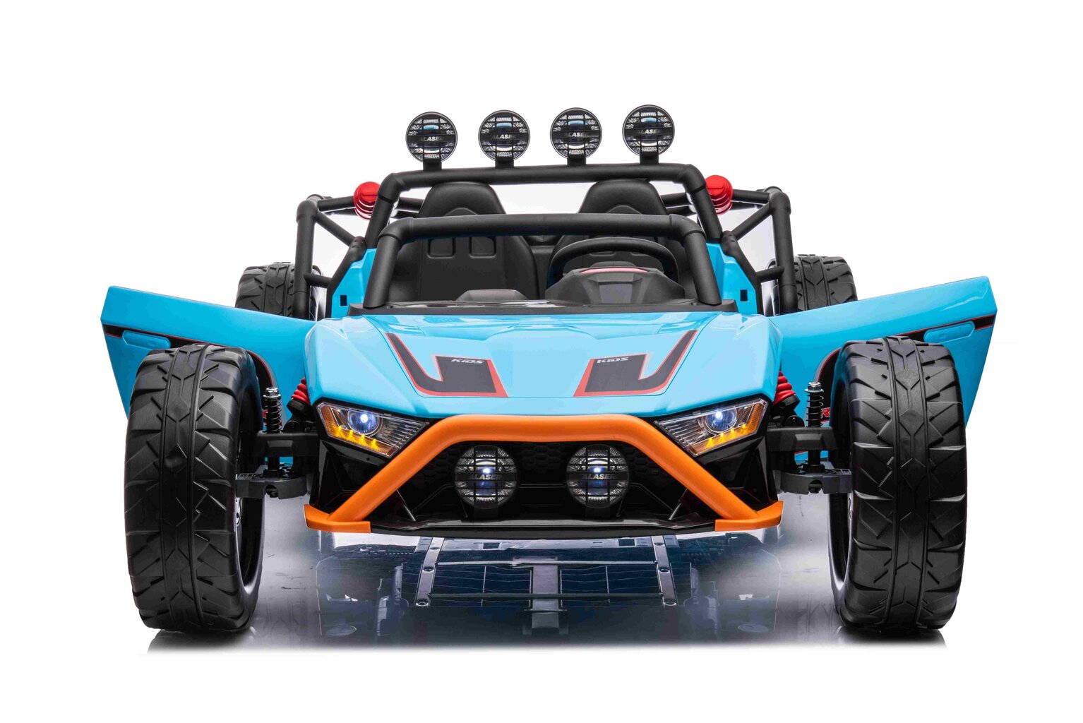 Divvietīgs elektromobilis - Buggy Racing 5, zils cena un informācija | Bērnu elektroauto | 220.lv