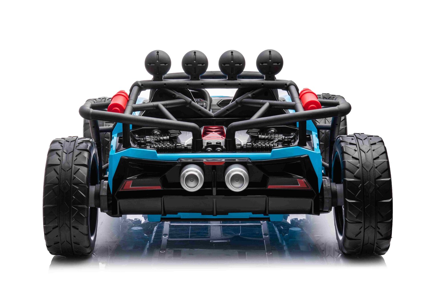 Divvietīgs elektromobilis - Buggy Racing 5, zils cena un informācija | Bērnu elektroauto | 220.lv