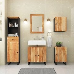 Vannas istabas komplekts vidaXL, brūns/melns cena un informācija | Vannas istabas mēbeļu komplekti | 220.lv