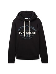 Мужская толстовка Tom Tailor 1038744*29999 4067261299068, черная цена и информация | Мужские толстовки | 220.lv