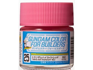 Краски Mr.Hobby - Gundam Color For Builders TRANS-AM HIGHLIGHT RED, 10 мл, UG-25 цена и информация | Принадлежности для рисования, лепки | 220.lv