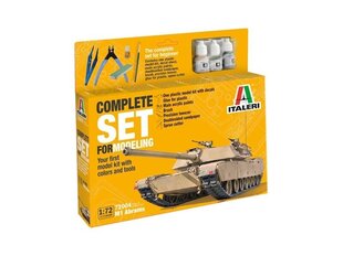 Сборная пластиковая модель начинающему моделисту Italeri - M1 Abrams, 1/72, 72004 цена и информация | Kонструкторы | 220.lv