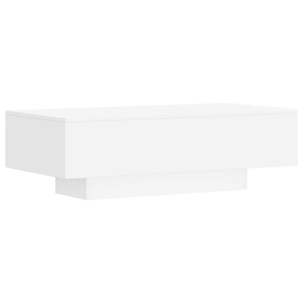 vidaXL kafijas galdiņš, balts, 100x49,5x31 cm, inženierijas koks цена и информация | Žurnālgaldiņi | 220.lv