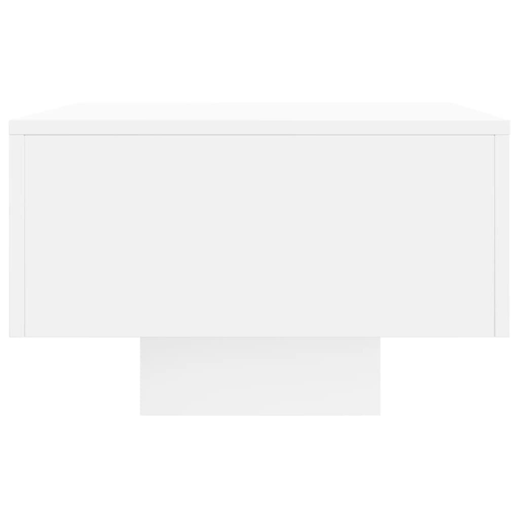 vidaXL kafijas galdiņš, balts, 100x49,5x31 cm, inženierijas koks цена и информация | Žurnālgaldiņi | 220.lv