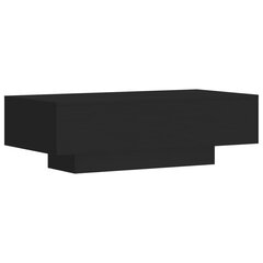 vidaXL kafijas galdiņš, melns, 100x49,5x31 cm, inženierijas koks cena un informācija | Žurnālgaldiņi | 220.lv