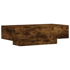 vidaXL kafijas galdiņš, kvēpināta ozolkoka, 100x49,5x31 cm цена и информация | Журнальные столики | 220.lv