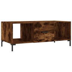 vidaXL kafijas galdiņš, koka krāsa, 102x50x40 cm, inženierijas koks cena un informācija | Žurnālgaldiņi | 220.lv