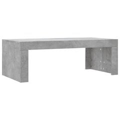 vidaXL kafijas galdiņš, betona pelēks, 102x50x36 cm, inženierijas koks cena un informācija | Žurnālgaldiņi | 220.lv