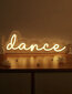 Neona dekors dejas "DANCE", dzeltena, 37x13x1cm цена и информация | Sienas lampas | 220.lv