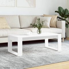 vidaXL kafijas galdiņš, balts, 102x50x35 cm, inženierijas koks cena un informācija | Žurnālgaldiņi | 220.lv