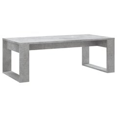 vidaXL kafijas galdiņš, betona pelēks, 102x50x35 cm, inženierijas koks cena un informācija | Žurnālgaldiņi | 220.lv