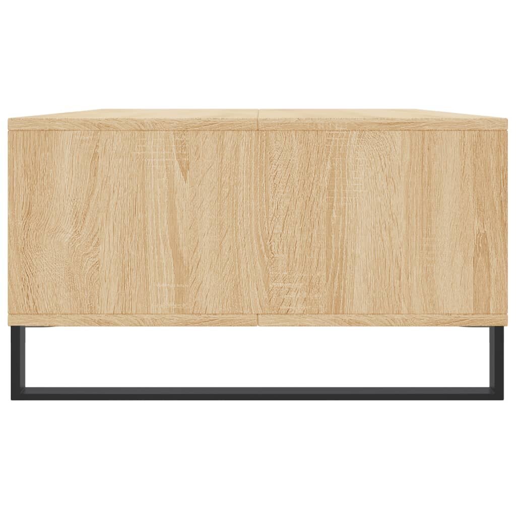 vidaXL kafijas galdiņš, ozola krāsa, 104x60x35 cm, inženierijas koks cena un informācija | Žurnālgaldiņi | 220.lv